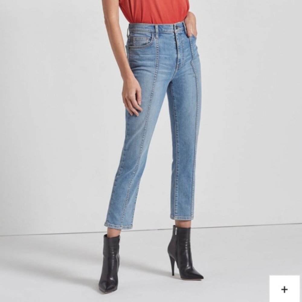 Current/Elliot Light Wash Seamed Skinny Stiletto Jeans Size 27